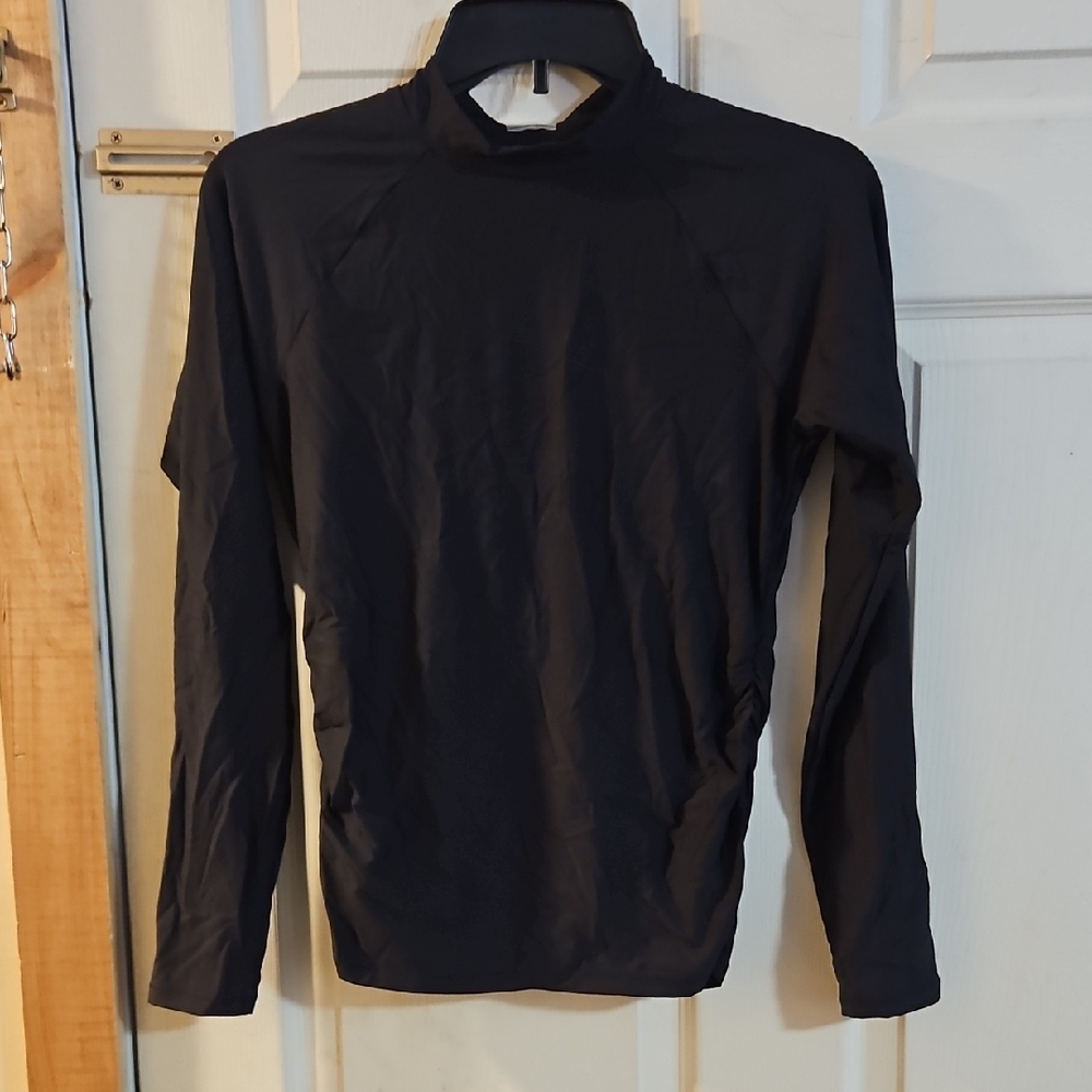 CALIA Women's Long Sleeve Swim Rashguard: BLACK: NEW WITH TAGS: SIZE S